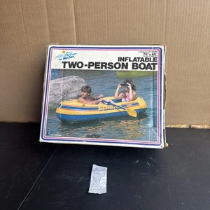 NOS VINTAGE NEW INTEX seahawk 1985 INFLATABLE FOUR 2 PERSON boat - Picture 1 of 6