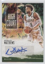 2019-20 Panini Court Kings High Signatures Ruby /99 Wesley Matthews #HC-WES Auto
