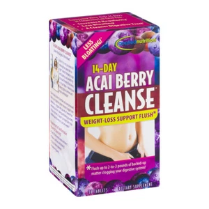 Nutrición Aplicada 14 Días ACAI BERRY CLEANSE Apoyo para Pérdida de Peso Flush 56 Tabletas - Imagen 1 de 7