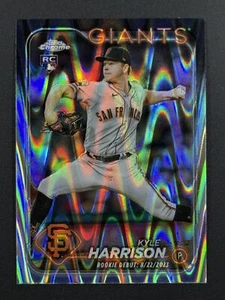KYLE HARRISON RC 2024 Topps Chrome Update Ray Wave Refractor #USC157 Giants - Picture 1 of 2