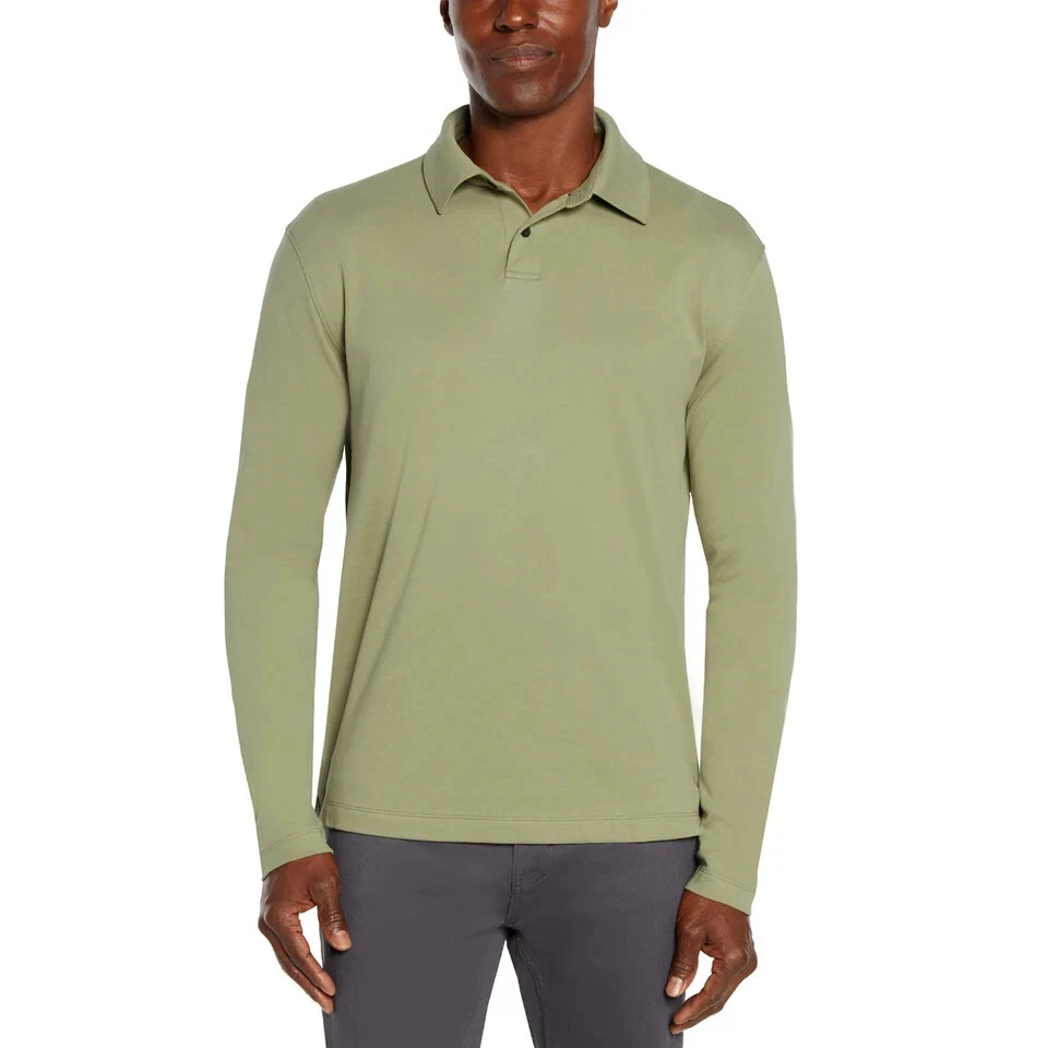 Banana Republic Long Sleeve Luxe Touch Polo - Image 1 of 2
