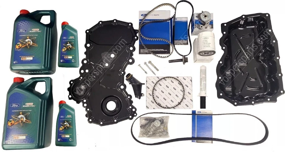 Kit completo de correa húmeda Ford Transit 2L tracción trasera original incluye aceite de motor Castrol 12L Foto 1 de 1