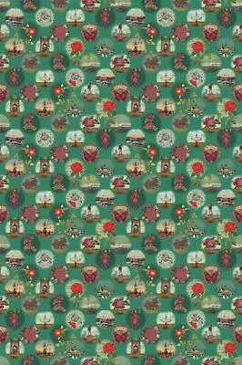 Eijffinger Tapete 341095 Pip Studio 3 Wandpaneele grün bunt Blumen Blüten Vlies - Bild 1 von 2