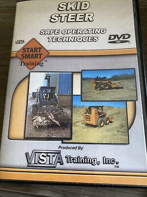 Vista Skid Steer Safe Operating Techniques Safety Training DVD OSHA Compliance • 95$