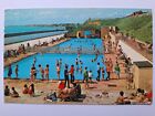 Lee-on-the-Solent, Children's Swimming Pool 1960s, Gosport, Vintage Postcard.