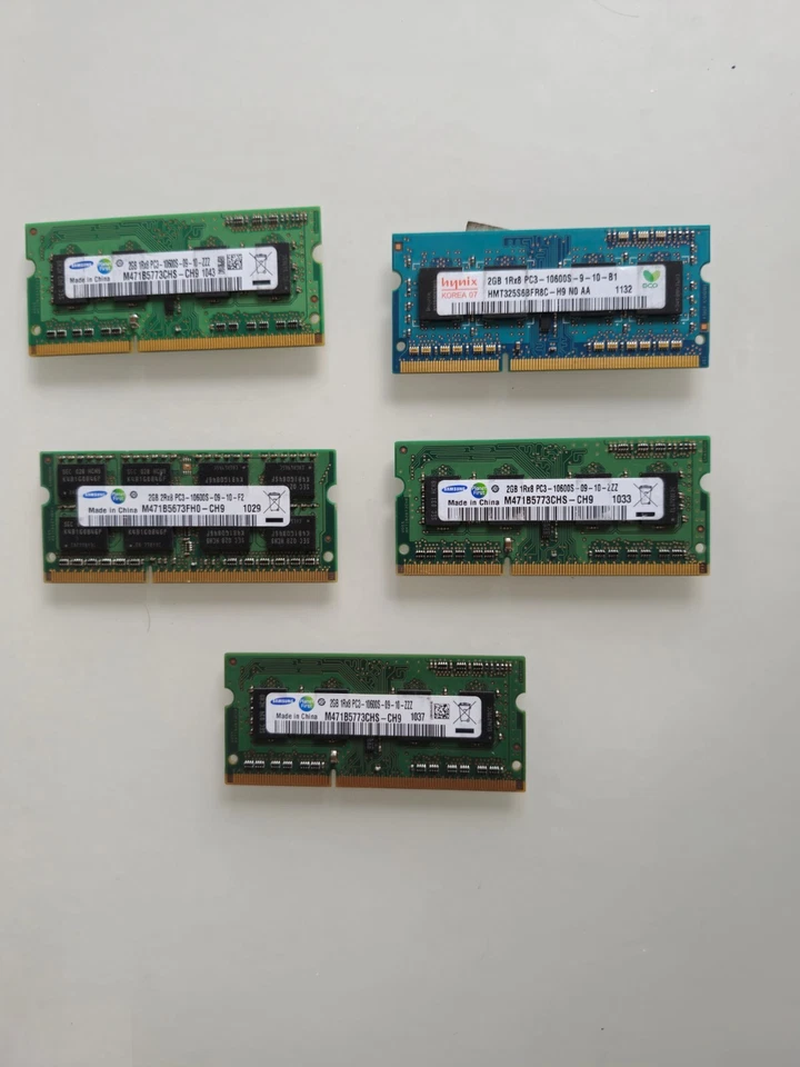 DDR PC3 5x2 Gb Pack Various Brands - Image 1 of 1