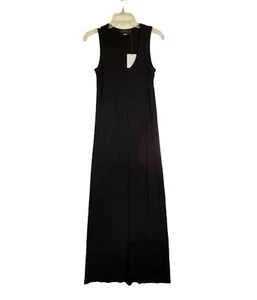NWT HATCH Long Body Tank Maternity Dress In Black Size 2 - Picture 1 of 6