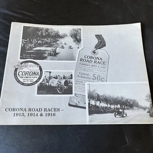 Corona Road Races 1913, 1914 & 1916 Reprinted Newspaper Articles Brochure - Foto 1 di 10