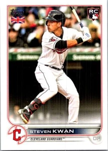 2022 Topps #212 Edizione UK Steven Kwan Aggiornamento Chiaro Ottimo - Foto 1 di 2
