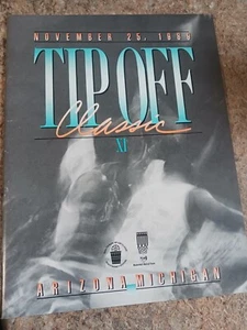 1989 TIP-OFF Classic XI Arizona vs University of Michigan Program - Picture 1 of 7