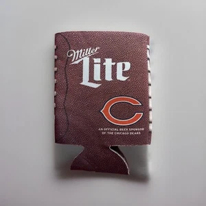 2016Miller Lite Chicago Bears NFL Fußballdose Abdeckung Bierhalter Koozie - Bild 1 von 2