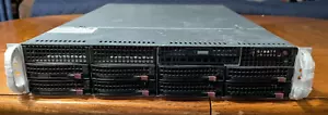 2U Server Supermicro 6027R-WRF X9DRW-iF 2x Riser Cards 2x Xeon E5-2670v2 32G RAM - Picture 1 of 9