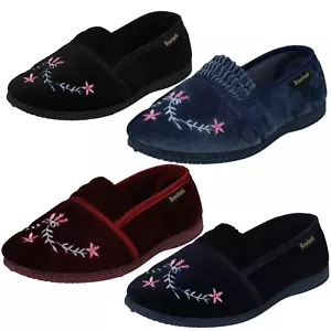 Zapatillas bordadas de terciopelo para damas Haley de Rosebank precio de venta £12.99 - Imagen 1 de 37