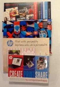 Hewlett-Packard Printer 2015 lot of photo paper greeting cards envelopes New - Picture 1 of 2