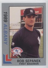 1989 Best Albany-Colonie Yankees Platinum Rob Sepanek #9
