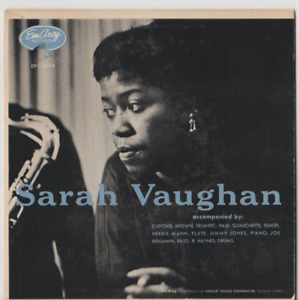 Sarah Vaughan RARE s/t DEBUT 1955 7" EmArcy EP-1-6096  45 RECORD + PS PIC SLEEVE