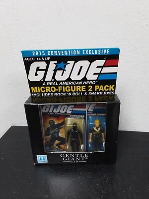 GI Joe Gentle Giant 2015 Convención Micro-Figura Paquete de 2 Rock 'N Roll Ojos de Serpiente Foto 1 de 4