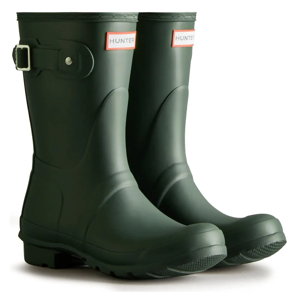 Botas de lluvia Hunter Wellington cortas originales para mujer impermeables WFS1000RMA Foto 1 de 1