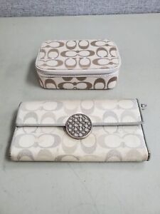 Authentic Coach Wallet & Jewelry Case Lot