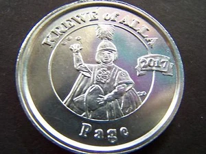 2017 Alla PAGE Plain Aluminum 10g Plain Edge Mardi Gras Doubloon - Picture 1 of 3