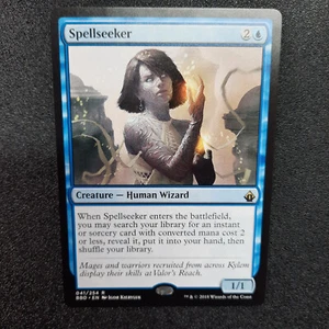 Magic the gathering, Spellseeker, Battlebond,Human, Wizard, English, NM - Picture 1 of 12