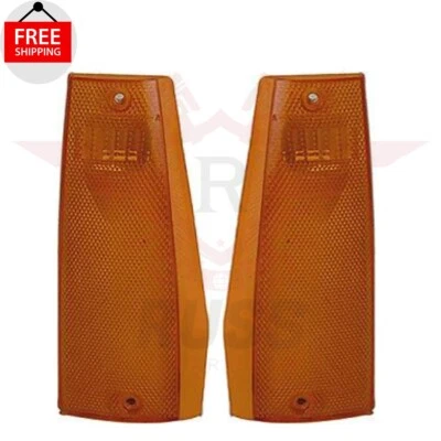New Front Side Marker Lamp Left & Right Pair Side Fits 1984-1996 Jeep Cherokee Foto 1 de 4