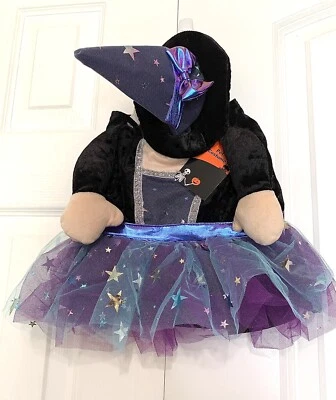 Disfraz para Mascota Halloween Bruja Negra y Púrpura con Sombrero Talla Pequeña/Mediana Nuevo con Etiquetas Foto 1 de 4