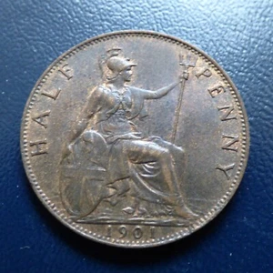 Victoria Half-Penny 1901 High Grade (myrefn399) - Picture 1 of 4