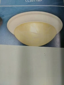 Vaxcel Lighting CC3009 TW 1 Light Flush Mount CIELING FIXTURE ,9 1/2"D(#30B - Picture 1 of 7