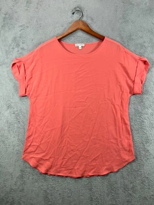 ZENANA Outfitters Womens Large Tops Pink Shirt Blouse Lightweight Short Sleeve - Image 1 of 4