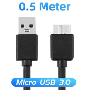 USB 3.0 zu Micro B Stecker Datenkabel Festplatte HDD USB Anschlusskabel 50cm - Bild 1 von 9