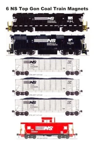 6 imanes Andy Fletcher Norfolk Southern Top Gon - Imagen 1 de 1