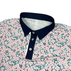 Rhoback Poloshirt Damen Large Floral Fleur Flower Golf Performance Stetch - Bild 1 von 9