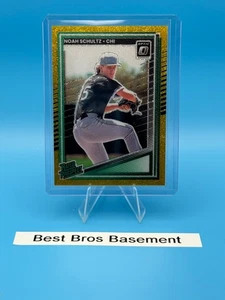 RARE 2025 Donruss - Noah Schultz - Optic Rated Prospect - FOTL Gold Glitter 1/5 - Picture 1 of 2