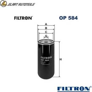 ÖLFILTER OP 584 FÜR VOLVO FH12 FM12 FL6 FM7 FH16 FL7 FL10 FL12 F6 NH12 FS7 F7 - Bild 1 von 6