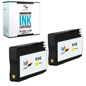 2PK CMYi kompatybilne 936 żółtych wkładów atramentowych do HP OfficeJet Pro 9135e 9730e - Zdjęcie 1 z 7