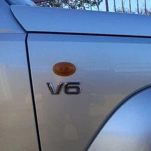 3D V6 Engine Metal Logo Emblem Decal Car Styling Badge Sticker Decor Accessories - Foto 1 di 11