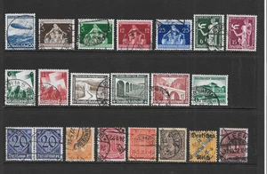 GERMANY     CLASSIC POSTAGE/BOB USED ISSUES 1920 to 1938     CV $26 - Picture 1 of 2