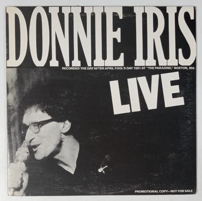Donnie Iris: Live At The Paradise 12'' Ep Lp WHITE LABEL PROMO!! - Image 1 of 4
