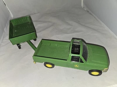 VTG Ertl John Deere Ford F-150 Dealer Pickup truck + Trailer Die cast Metal 1/32 - Image 1 of 3