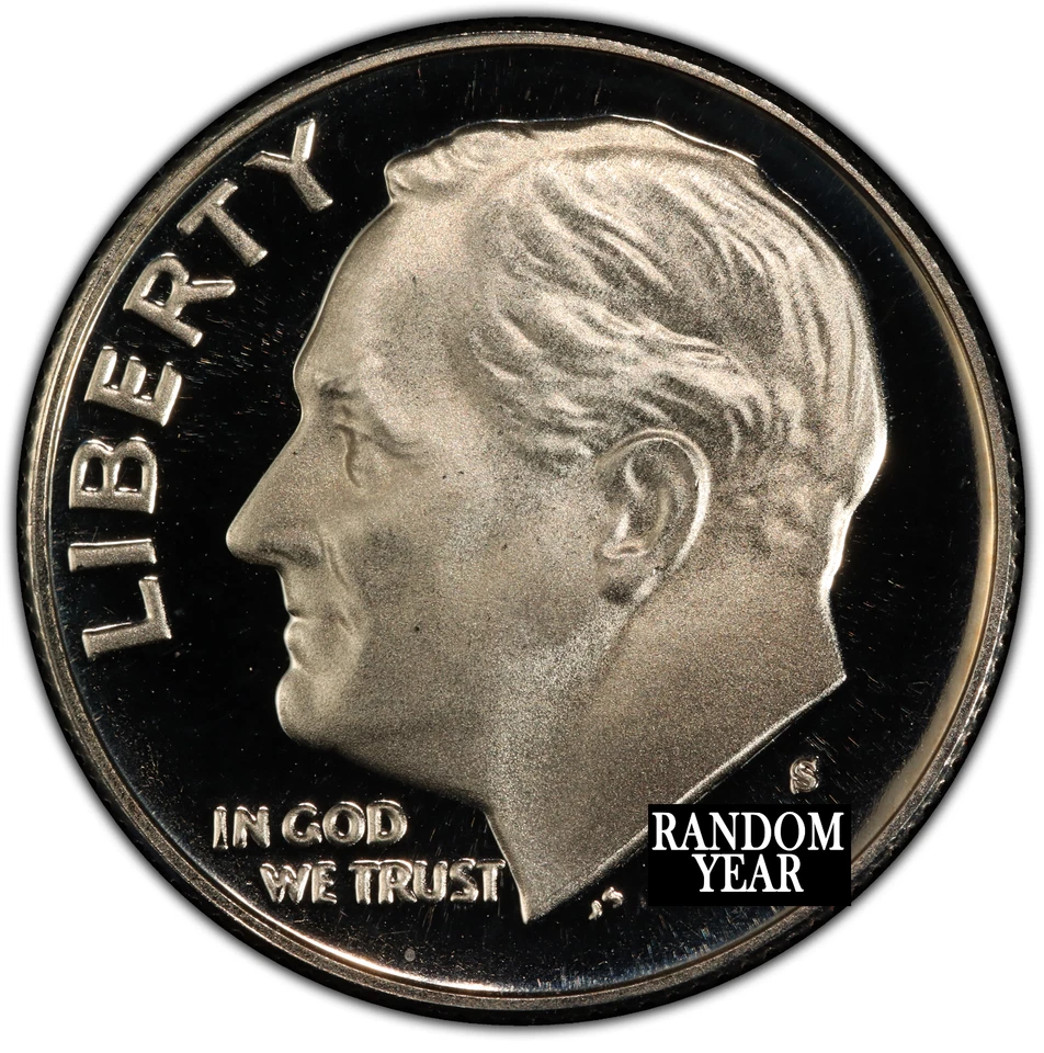 United States *GEM* Proof Roosevelt Dime ***GEM PROOF CLAD DIME*** - Image 1 of 1