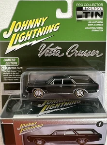 Johnny Lightning 1964 Olds Vista Cruiser Jade Mist Poly Storage Tin Collection - Picture 1 of 13