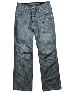 Denim & Co Combat Jeans 32W 34L Grey Distressed Workwear Style Excellent Cond - Picture 1 of 13