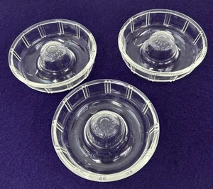 Vintage 3 pezzi Glasbake Little Princess Glass Baker Bundt stampo da dessert piatto Glassbake - Foto 1 di 8