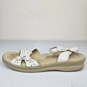 Sandalias SAS Duo Tripad Comfort para mujer de cuero blanco con correa y hebilla talla 10,5 M - Imagen 1 de 20