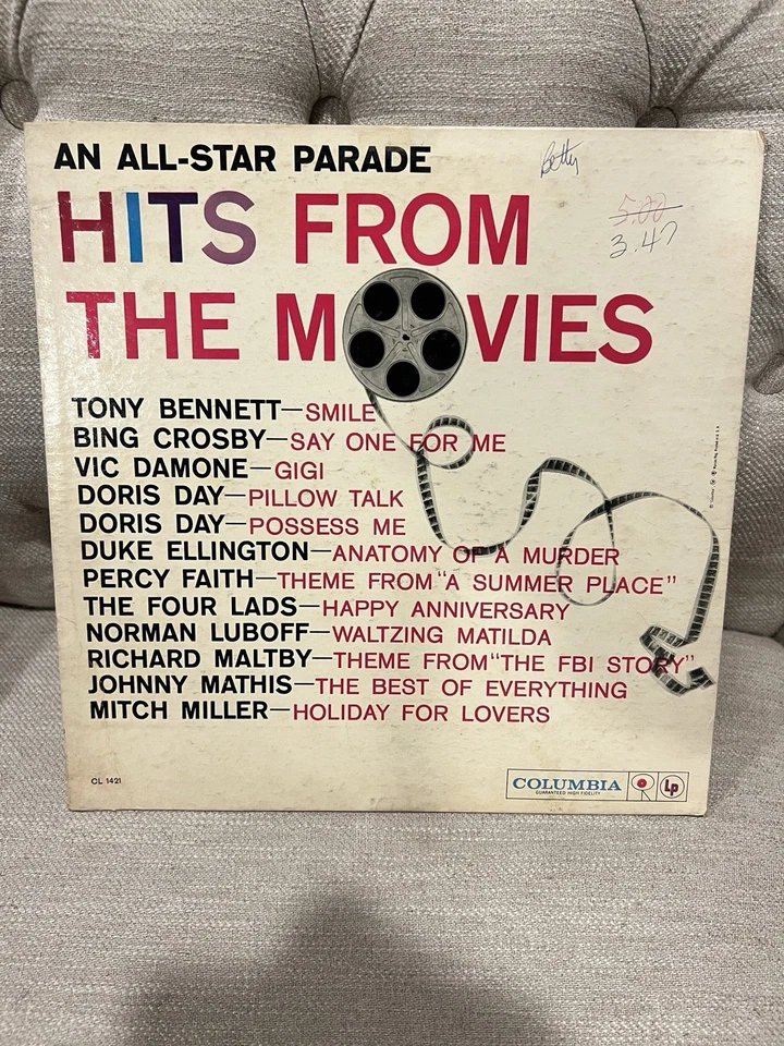 An All-Star Parade HITS FROM THE MOVIES Columbia CL 1421 LP 33rpm Record  - Image 1 of 1