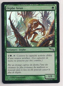 MTG Magic MRD FOIL - Brown Ouphe/Orphe brun, French/VF - Picture 1 of 1