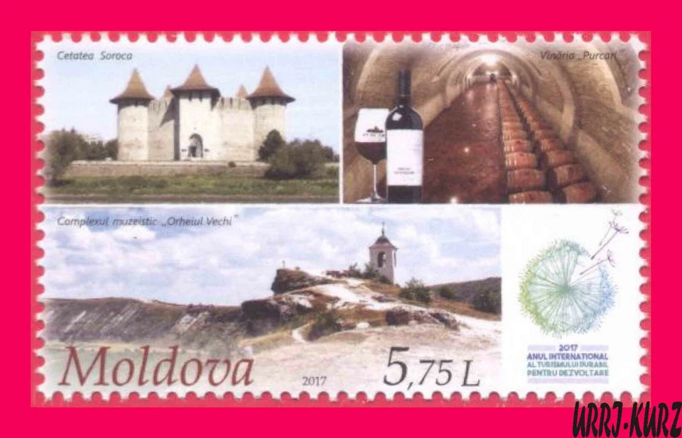 MOLDOVA 2017 Year Tourism Architecture Fortress Monastery Church Wine Winery 1v  - Image 1 of 1