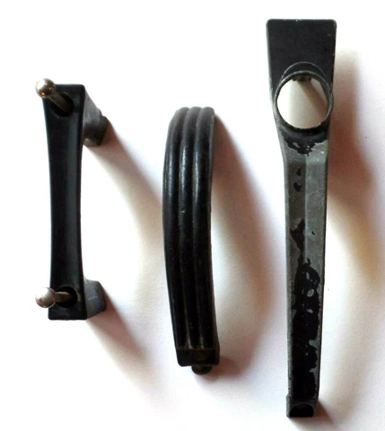 3 Antique or Vintage Black Door Handles Cover