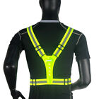Men Women Biking Safety Gear High Visibility LED Reflective Vest Night Running.